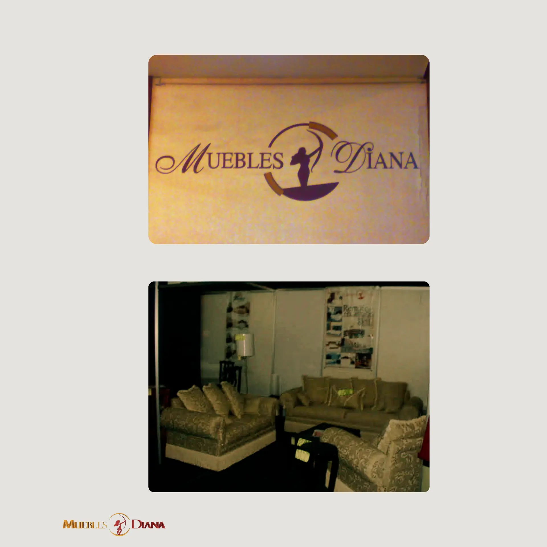 Logo de Muebles Diana en los años 2000